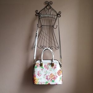 White Floral Purse